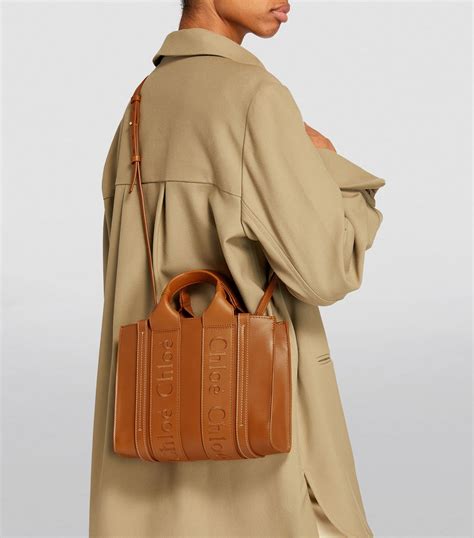 chloe tote bag leather|chloe small woody tote bag.